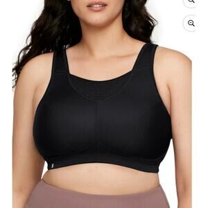 Glamorise Women's Plus Size Sport Elite Performance Camisole Bra 34C - Black